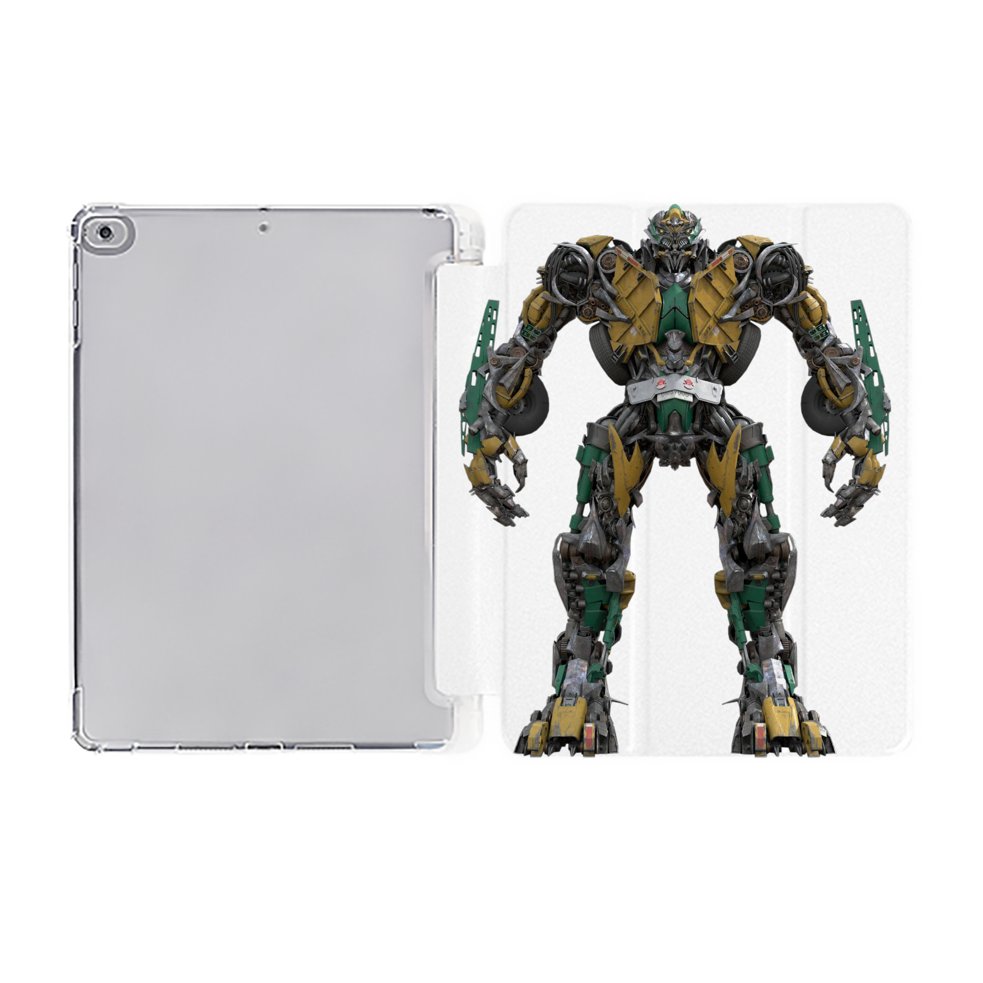 （画像用）  IPad ケース ペン収納付き 三つ折りスタンド PUレザー×シリコン 対応機種9.5/10.5/10.9インチ